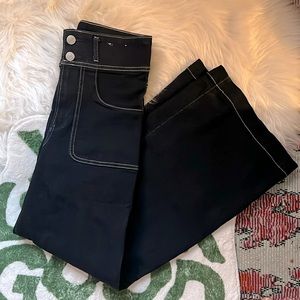 Express Super High Rise Wide Leg Jeans